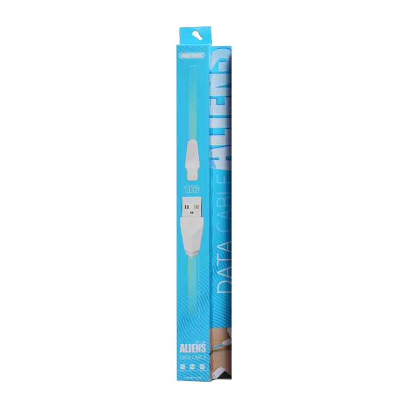 USB кабель REMAX Alien (IPhone 5/6/7/SE) 1M RC-030I Синий (1M, 2.1A)