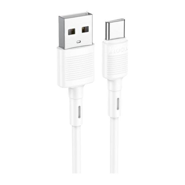 Кабель HOCO X83 USB (m)-Type-C (m) 1.0м 3.0A ПВХ белый (1/33/330)