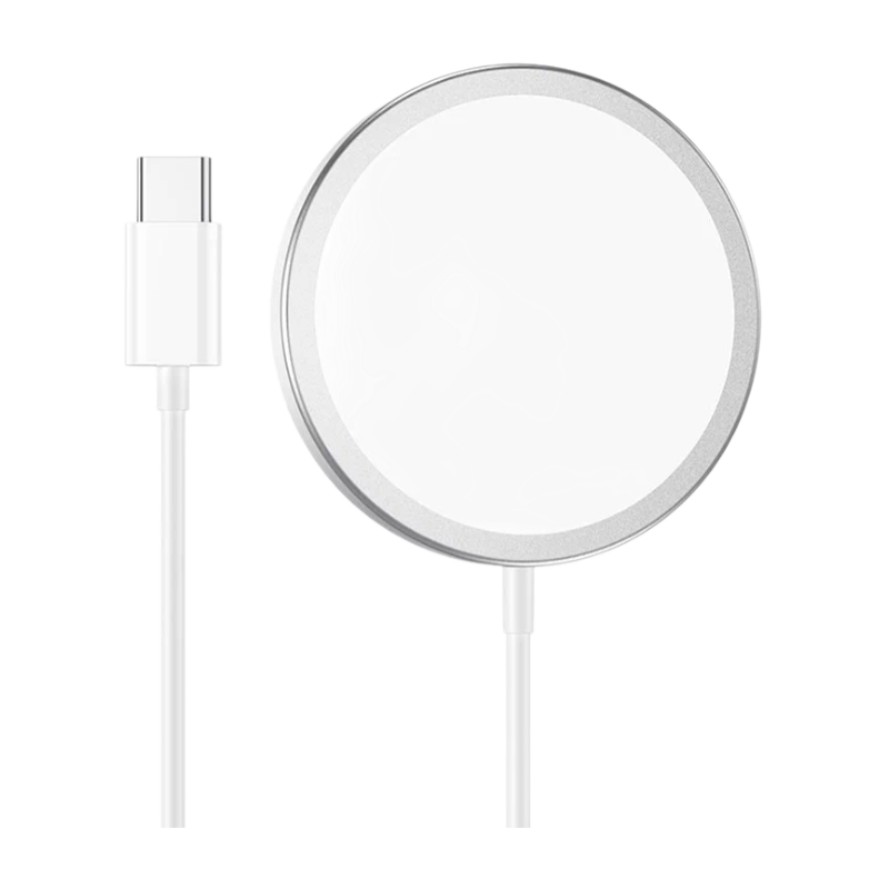 Беспроводное З/У Borofone BQ9 Pro 3.0A 15W MagSafe с кабелем Type-C серый (1/31/186)