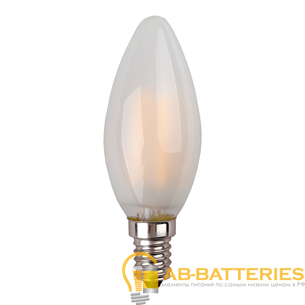 Лампа светодиодная филамент ЭРА B35 E14 7W 4000К 170-265V груша матовая