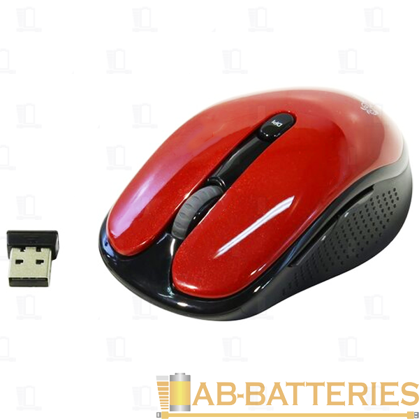 Мышь беспроводная Smartbuy 502AG классическая USB красный (1/120)