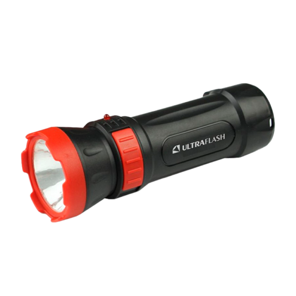 Фонарь туристический Ultraflash LED3849 4W 1LED от аккумулятора IPX4 прямая подзарядка черный желтый