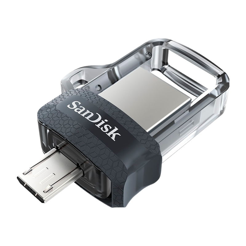 Флеш-накопитель SanDisk Ultra Android Dual Drive DD3 64GB USB3.0 microUSB (m) пластик черный