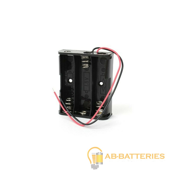 Отсек для элементов питания ROBITON Bh3xAA с двумя проводами PK1 (1/100/1000)