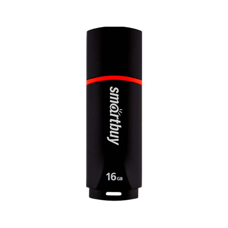 Флеш-накопитель Smartbuy Crown Compact 16GB USB2.0 пластик черный