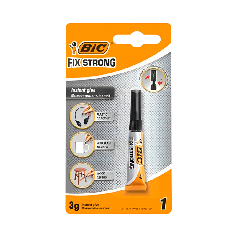 Супер-клей BIC 3г универсальный BL1 (1/24)