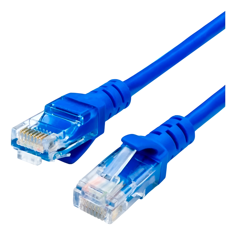 Патч-корд Atcom RJ-45 (m)-RJ-45 (m) 0.5м кат.5е 24AWG синий (1/10/300)