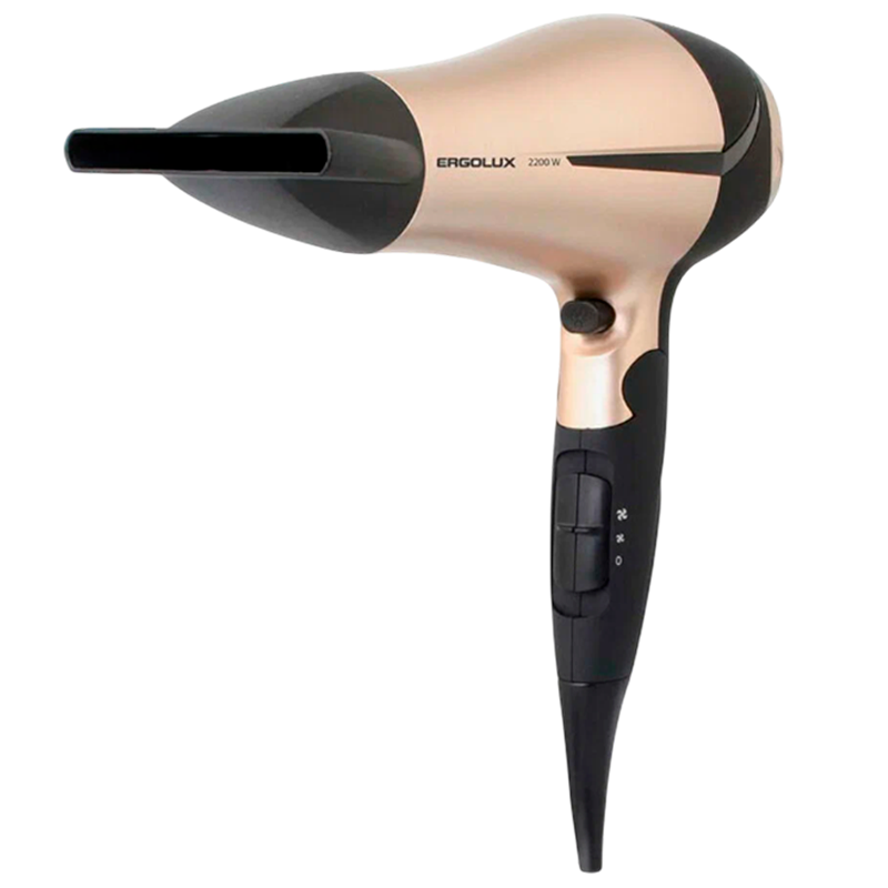 Фен Ergolux ELX-HD03-C64 2200W золотой черный
