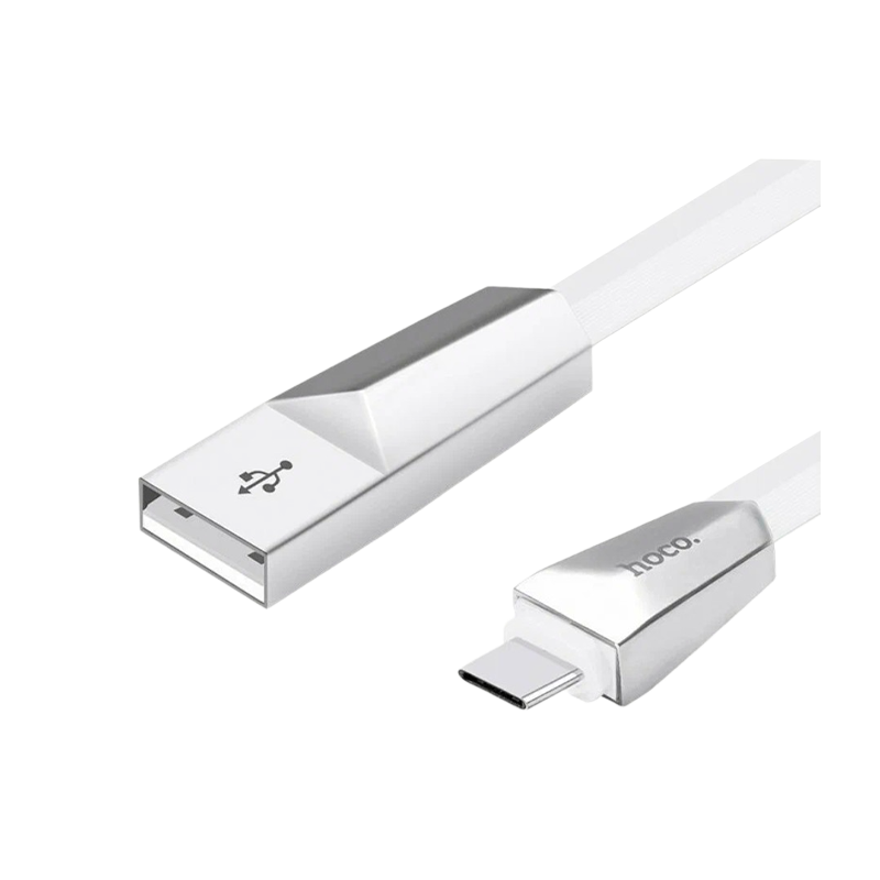 Кабель HOCO X4 USB (m)-Type-C (m) 1.2м 2.4A силикон белый (1/32/320)