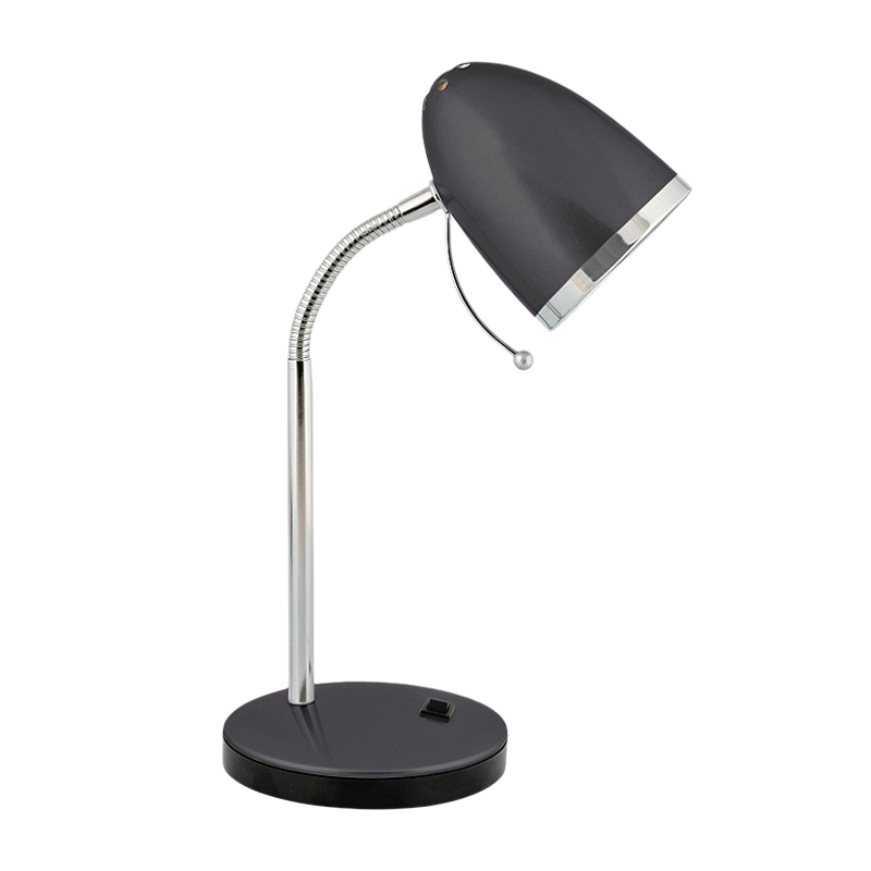 Светильник настольный Camelion KD-308 40W 230V E27 на основании черный (1/12)