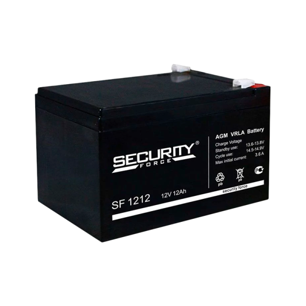 #Аккумулятор свинцово-кислотный Security Force SF 1212 12V 12Ah (1/4)