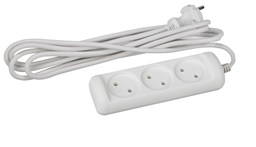 Удлинитель ЭРА U 3р.Б/З 10A 10.0м белый