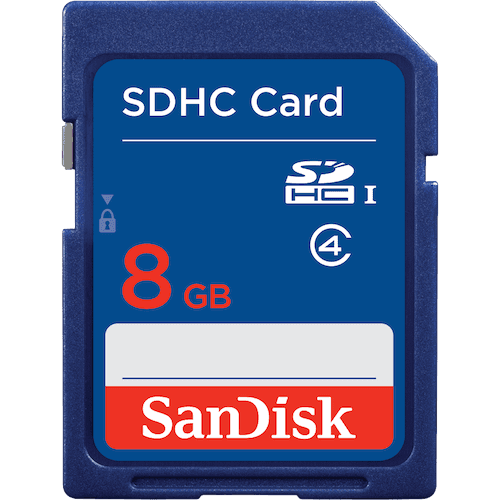 Карта памяти microSD SanDisk 8GB Class4 4 МБ/сек без адаптера