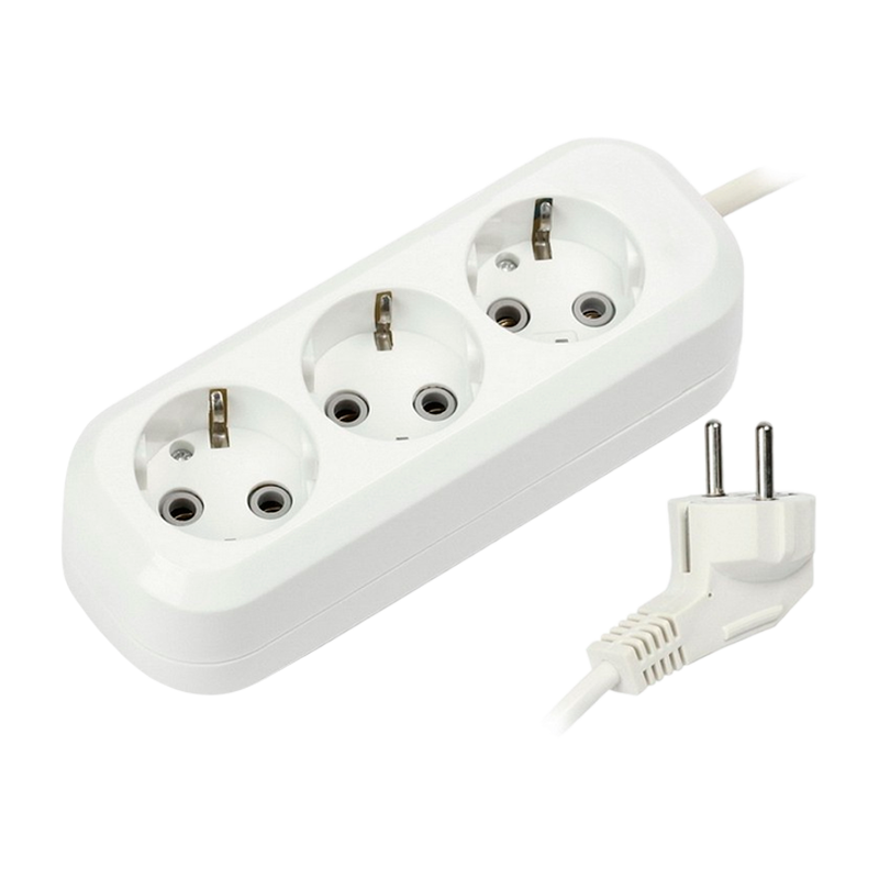 Удлинитель Smartbuy 3р.С/З 16A 3.0м белый (1/40)