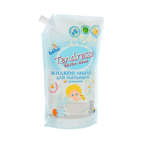 Жидкое мыло для рук Tendresse для детей 1л дой-пак (1/6/90)