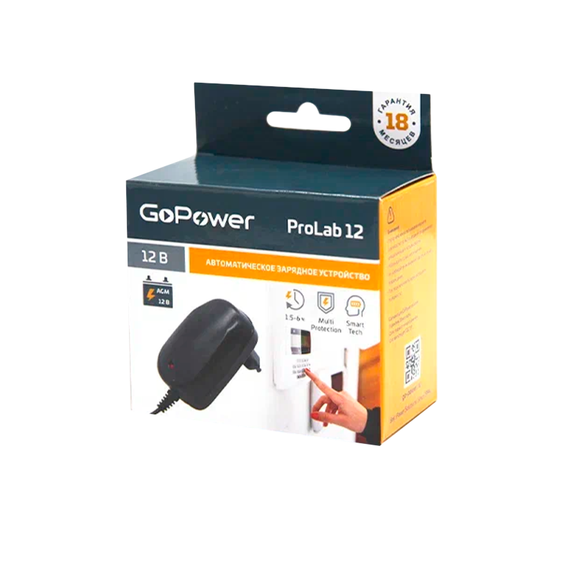 З/У для свинцово-кислотных аккумуляторов 12V GoPower ProLab 12 1.0A (1/100)