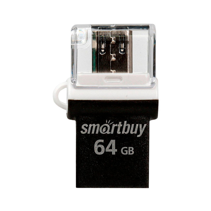 Флеш-накопитель Smartbuy POKO 64GB USB2.0 пластик черный