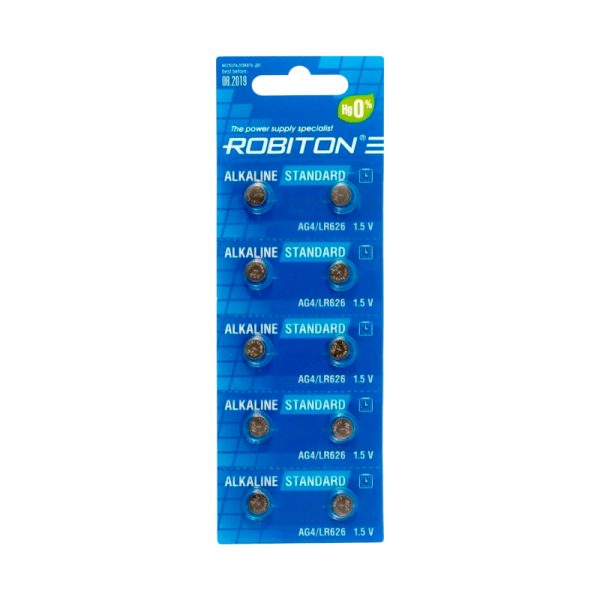 Батарейка ROBITON STANDARD R-AG4-BL10 AG4 BL10 (10/200/4000)