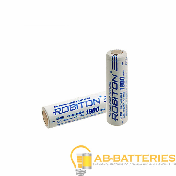 Аккумулятор ROBITON 1800MHAA prof SR2, в упак 50 шт (2/50/600)