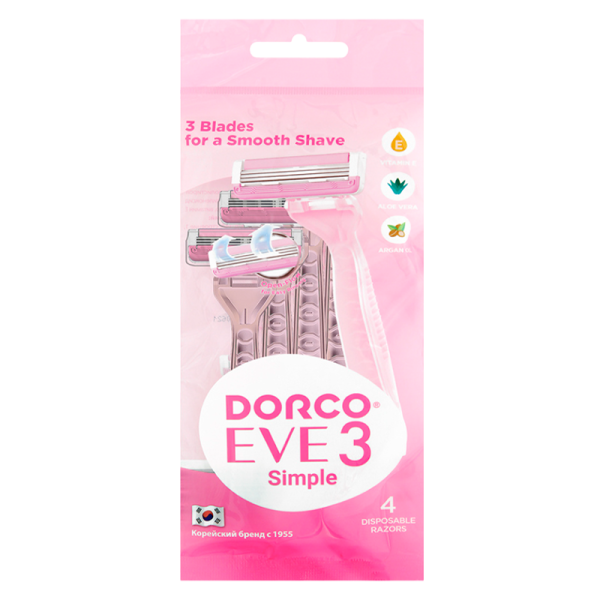 Бритва DORCO EVE 3 TRC200PK-4P 3 лезвия с плав.гол. 4шт.