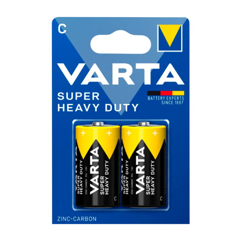 Батарейка Varta SUPERLIFE R14 C BL2 Heavy Duty 1.5V (2014) (2/24/120)