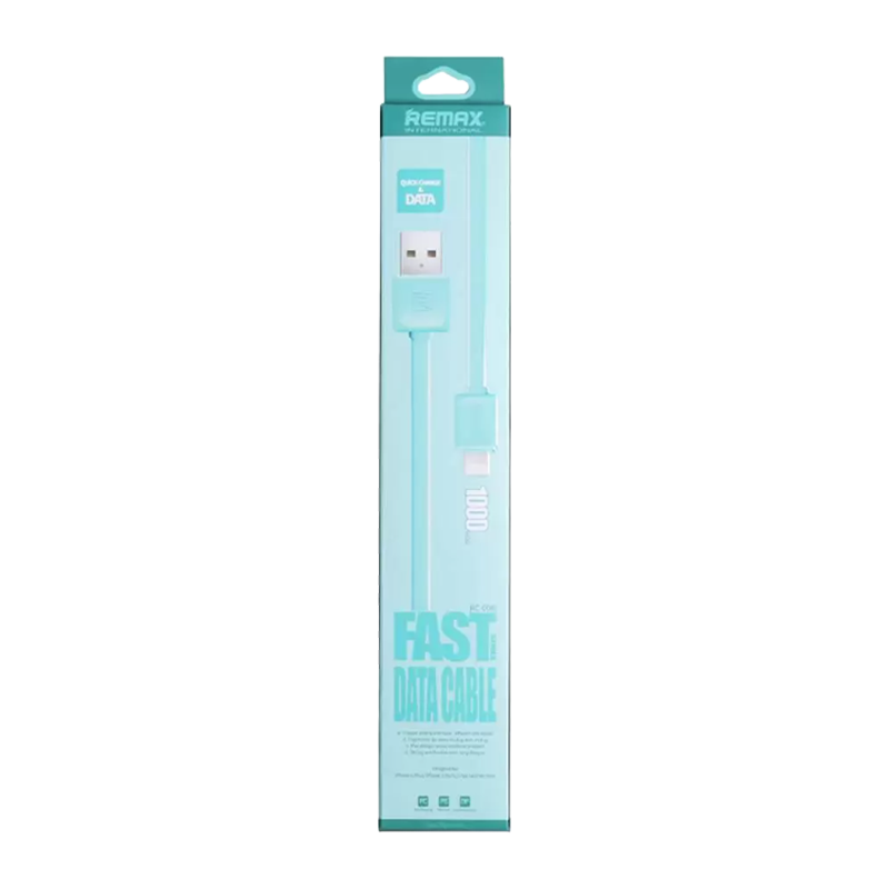 USB кабель REMAX Fast Data (IPhone 5/6/7/SE) 1M RC-008I Синий