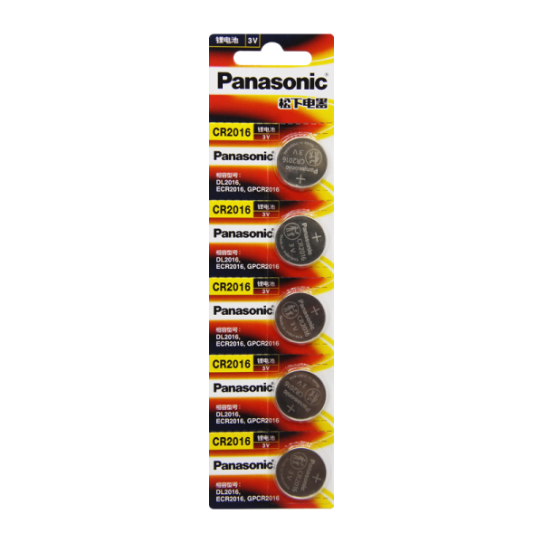 Батарейка Panasonic Power Cells CR2016 BL5 Lithium 3V CN (Китай) (5/100/500)