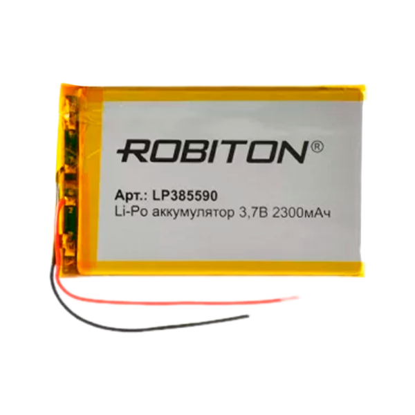 Аккумулятор ROBITON LP385590 3.7В 2300мАч PK1 (1/10/250)