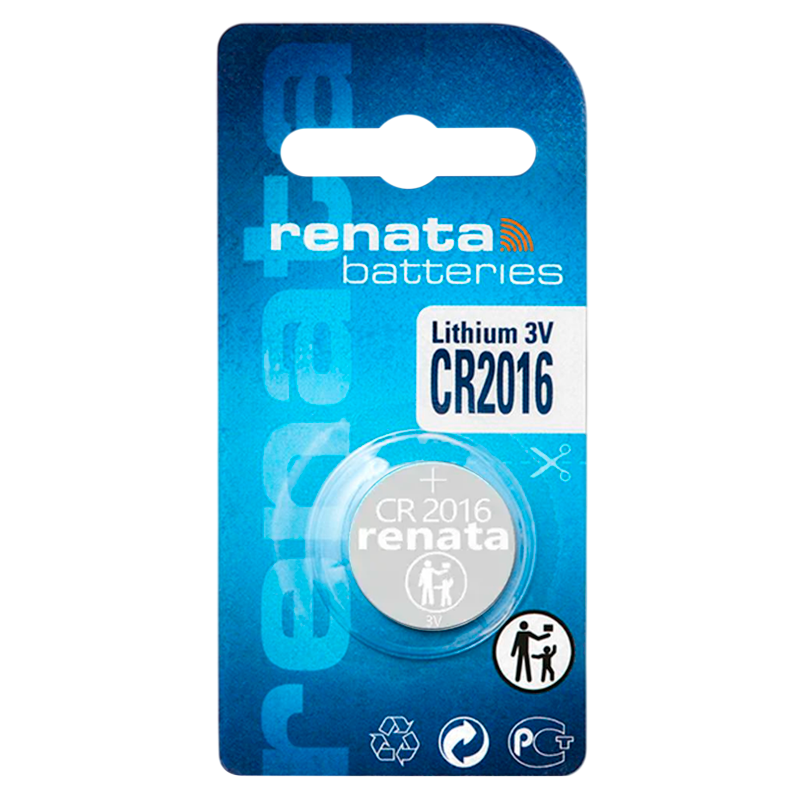 Батарейка Renata CR2016 BL1 Lithium 3V (10/300/2400)