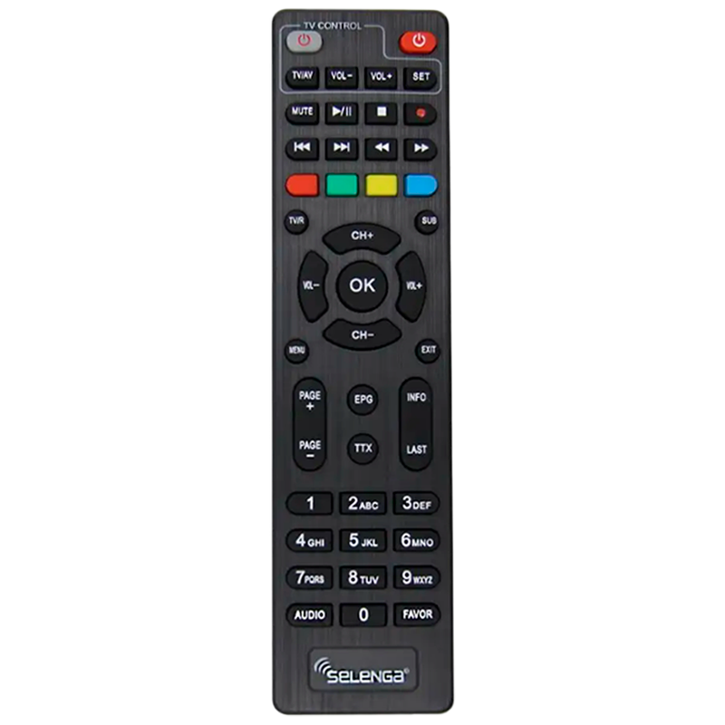 Пульт Д/У Selenga DVB-T2 для T42D/81D/HD950D черный