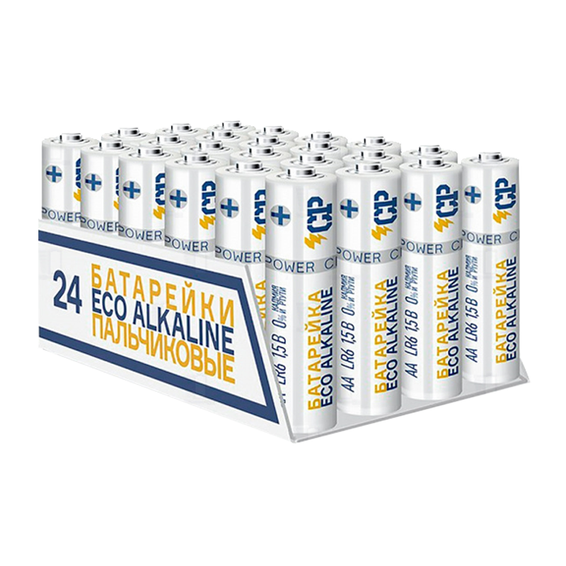 Батарейка Crazy Power Eco LR6 AA BOX24 Alkaline 1.5V (24/576)