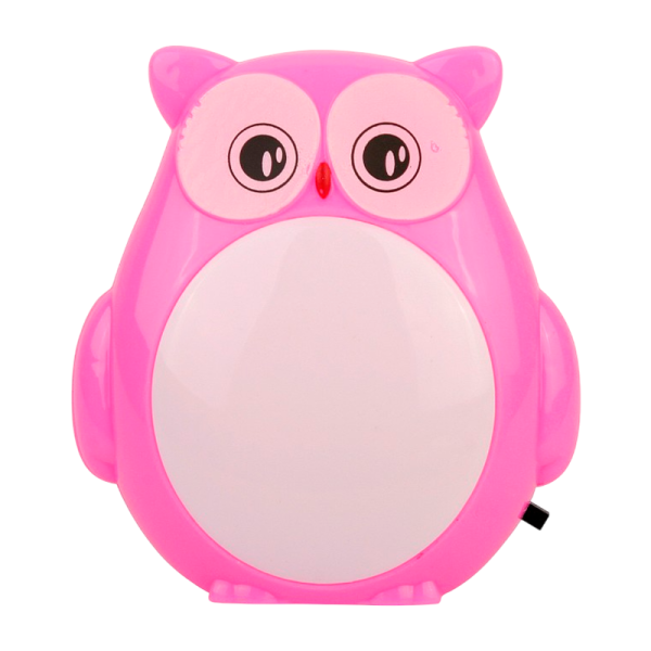 Ночник Camelion NL-243 "Сова" 220V в розетку ассорти (1/24/96)