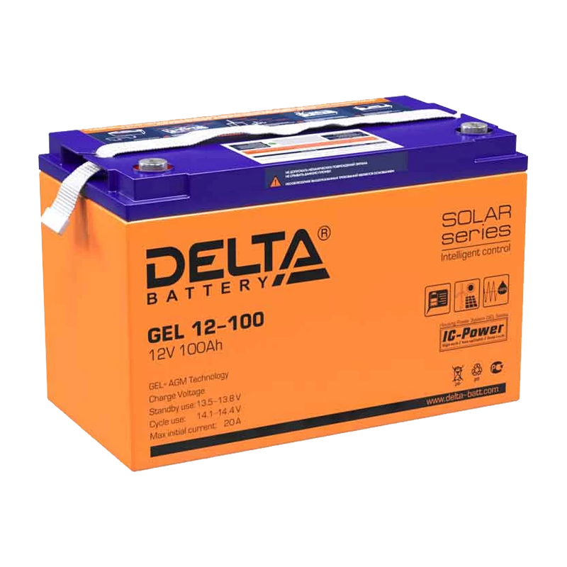 Аккумулятор свинцово-кислотный Delta GEL 12-100 12V 100Ah