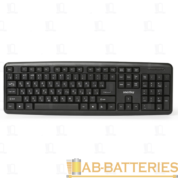Клавиатура проводная Smartbuy 112P ONE классическая PS/2 1.35м черный (1/20)