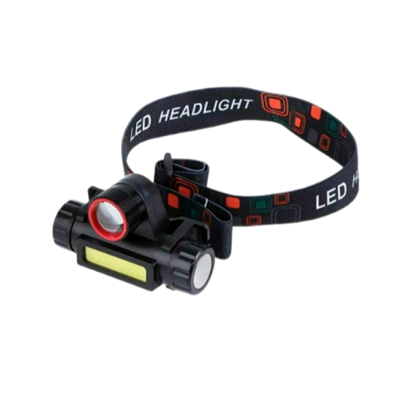 Фонарь налобный Без бренда YYC 101/ HT 665 от батареек power bank черный