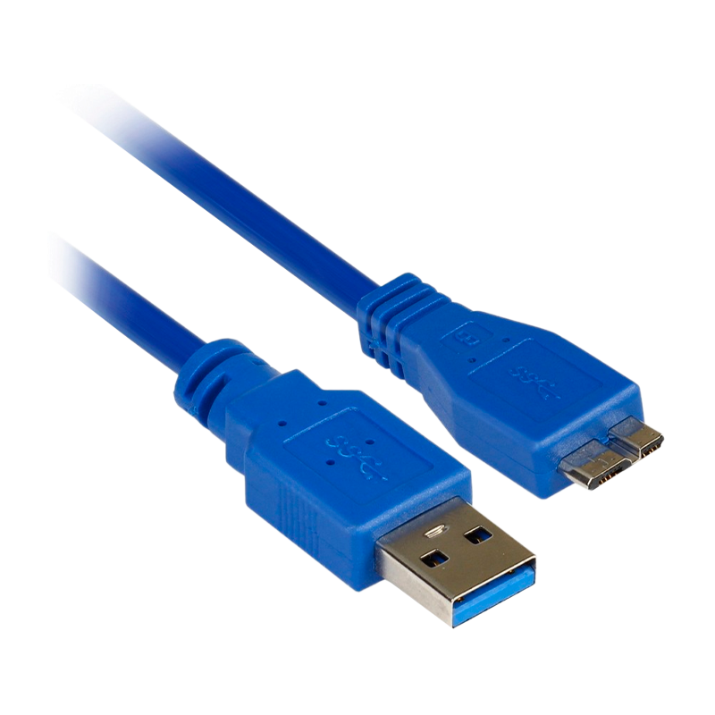 Кабель Smartbuy K-750 USB3.0 (m)-microUSB3.0 (m) 1.8м силикон синий (1/25)