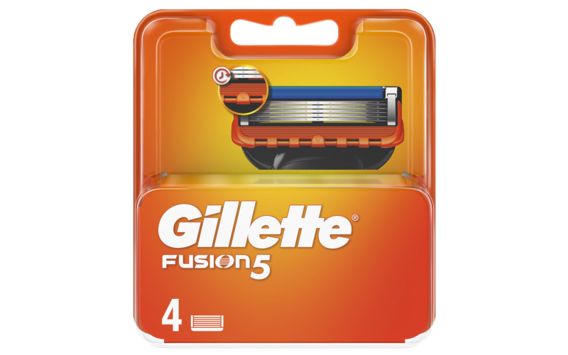Сменные кассеты Gillette FUSION 5 лезвий 4шт. (цена за 1 шт) (4/40)