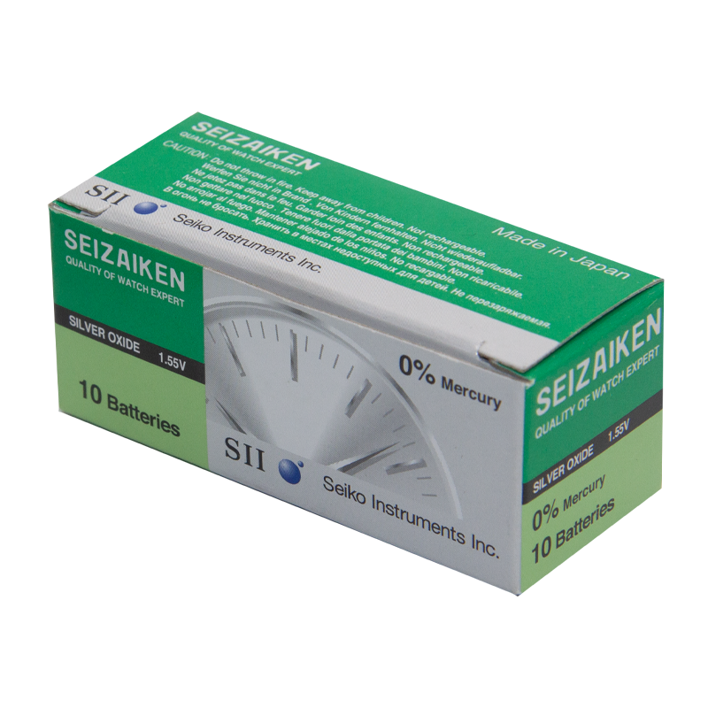 Батарейка SEIZAIKEN 386 (SR43W) Silver Oxide 1.55V (1/10/100/1000)