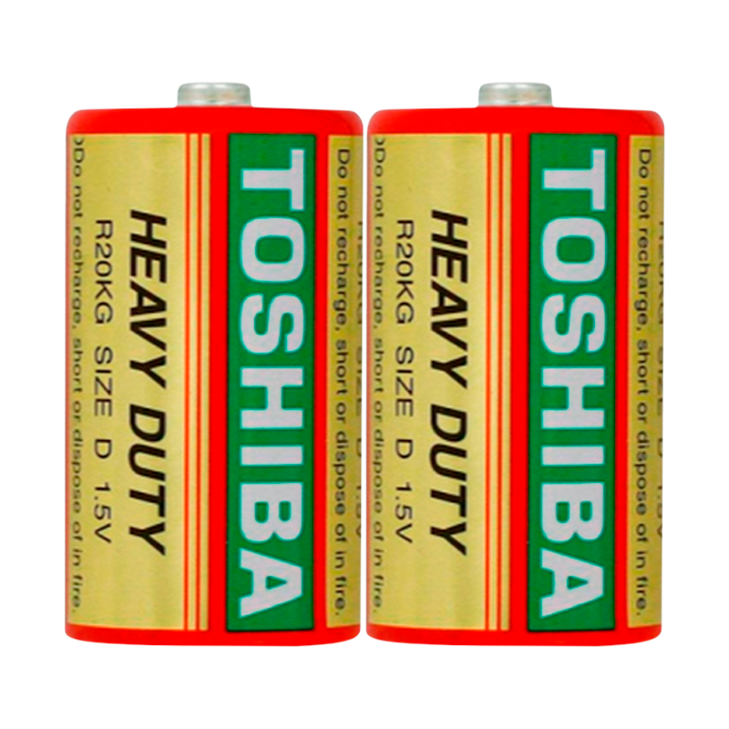 Батарейка Toshiba R20 D Shrink 2 Heavy Duty 1.5V (2/20/200)