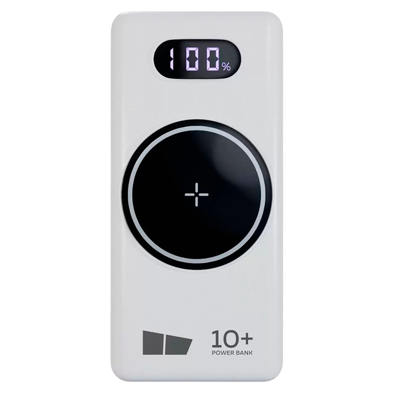 Внешний аккумулятор MORE CHOICE PB70S-10 10000mAh 3.0A 5W 3USB беспроводная зарядка белый
