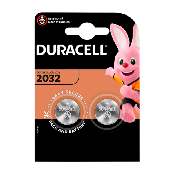 Батарейка Duracell CR2032 BL2 Lithium 3V (2/20/200)