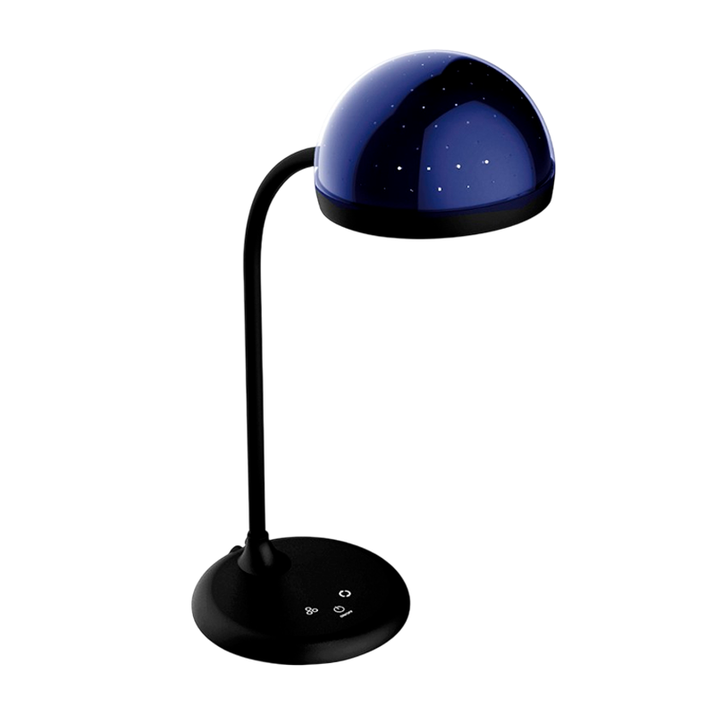 Светильник настольный Camelion KD-828 6.5W 220V 1LED на основании сенс. RGB-ночник черный (1/6)