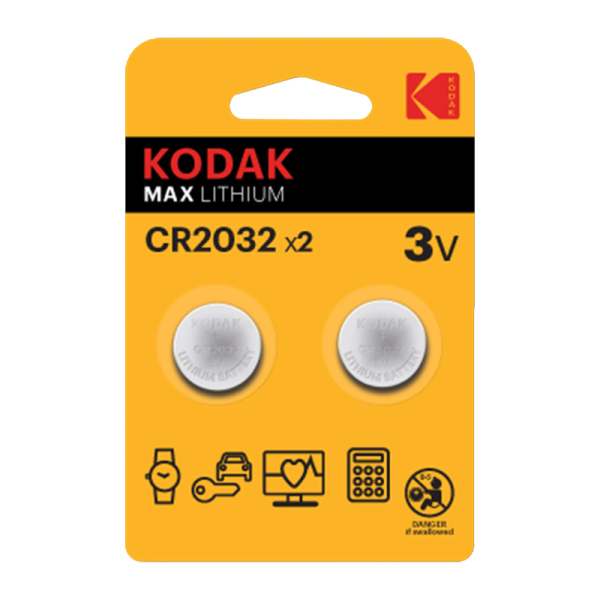Батарейка Kodak MAX CR2032 BL2 Lithium 3V (2/60/240)
