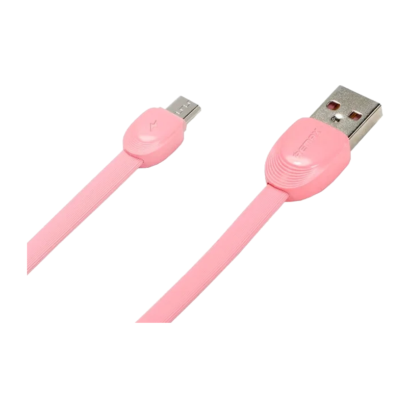USB кабель REMAX Shell (Micro) RC-040M, Розовый (1M, 2.1A)&nbsp;&nbsp;(35)