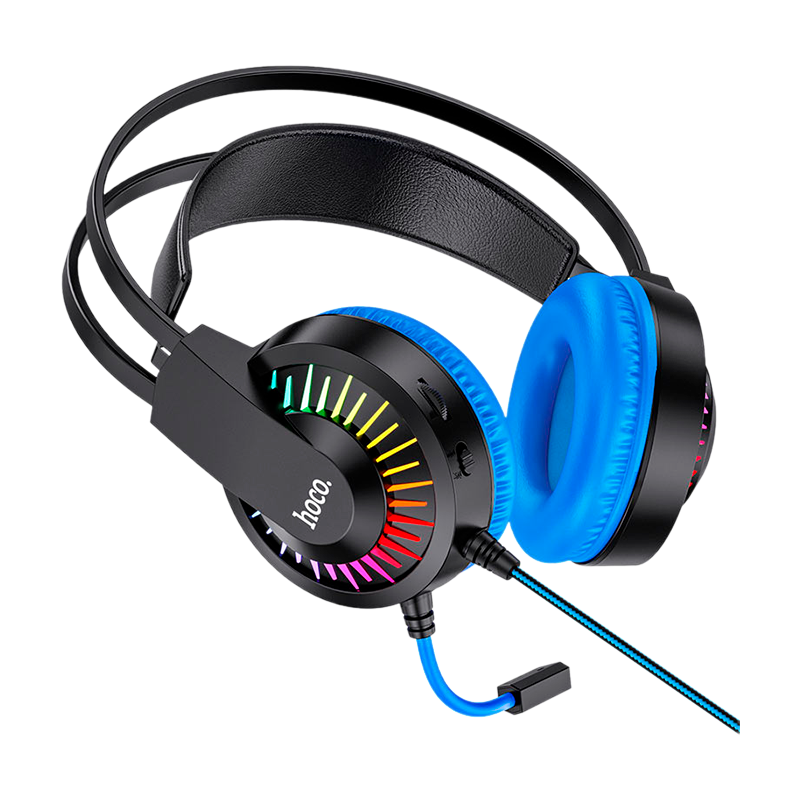 Наушники полноразмерные HOCO W105 с микр. игровые синий (1/30)