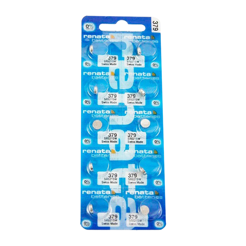 Батарейка Renata 379 (SR521SW) BL10 Silver Oxide 1.55V (10/100)