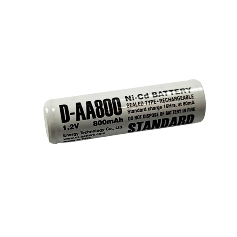 Аккумулятор ET D-AA800 14.5*48.5, 1.2В, 800мАч, Ni-CD (1/50/600)