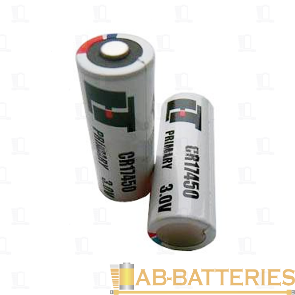 Батарейка ET CR17450 A, 3V, 2500мАч, I=15/150mA, LiMn02 (1/30/150/200)