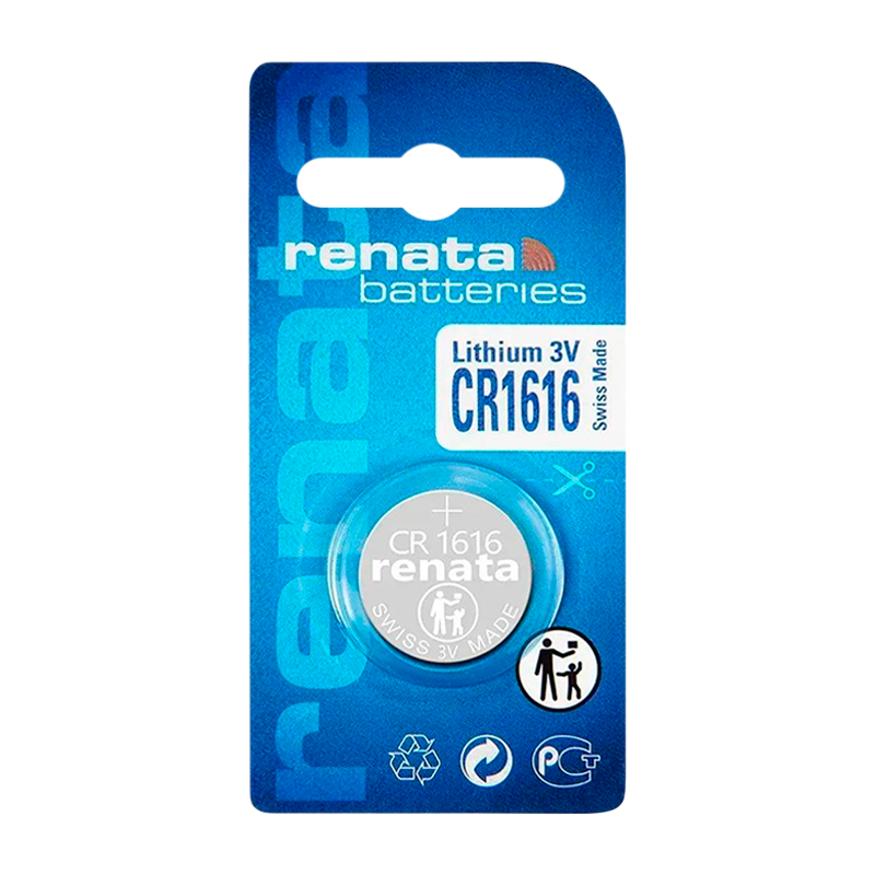 Батарейка Renata CR1616 BL1 Lithium 3V (10/300/2400)