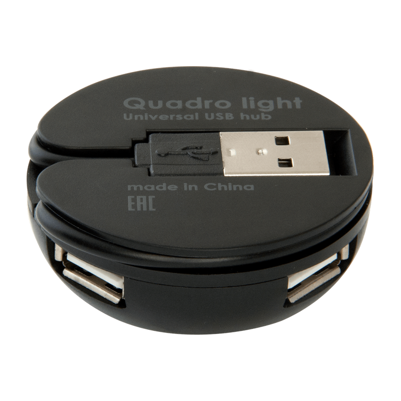 USB-Хаб Defender Quadro Light 4USB черный (1/100)